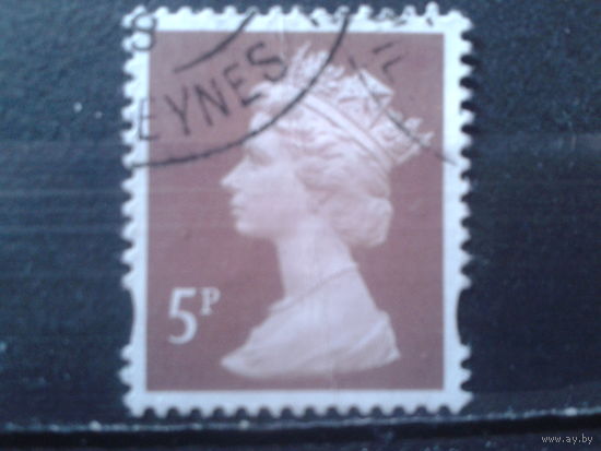 Англия 2009 Королева Елизавета 2  5 пенсов