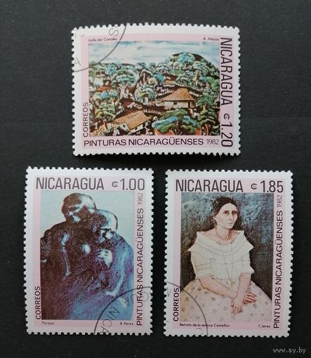 Никарагуа /1982/ Искусство / Живопись / 3 Марки