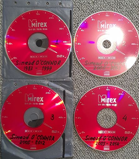 CD MP3 Sinead O' CONNOR (1987 - 2014) - полная дискография - 4 CD (Pop-rock, progressive/art-rock, pop)