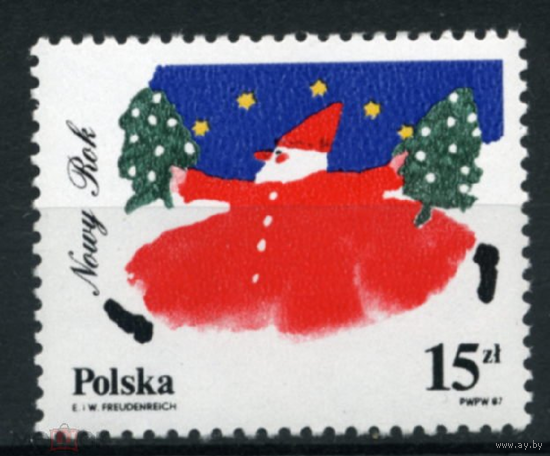 Польша 1987 Mi PL 3133 - Новый год **