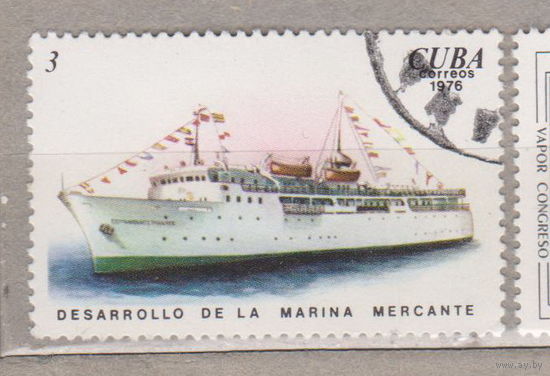 Флот корабли  Куба 1976 год лот 1022