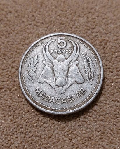 Мадагаскар 5 франков, 1953