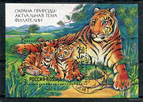 Россия 1992.. Охрана природы. Блок
