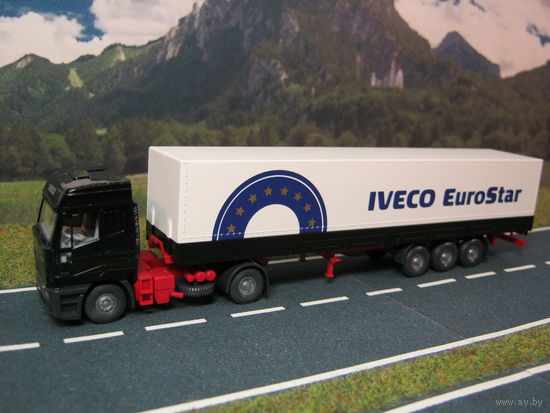 Модель грузового автомобиля Iveco Eurotech (2). Масштаб НО-1:87.