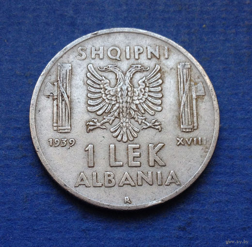 Албания итальянская оккупация 1 лек 1939 магнитная