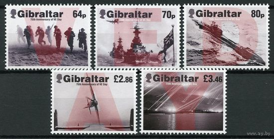 2020 Гибралтар 1950-1954 75 лет окончания Второй мировой войны 20,00 евро