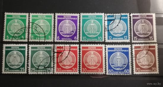 ГДР 1954. Служебные марки
