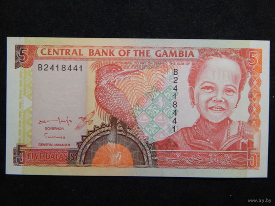 Гамбия 5 даласи 1996г.AU
