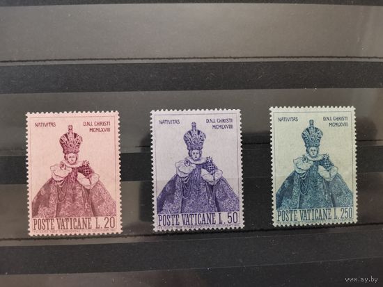 Ватикан 1968г. Рождественские марки 1968 года [Mi 541 -543 ]**
