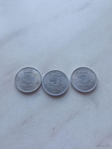 9 монет Европы (ГДР, ПНР, Нидерланды)