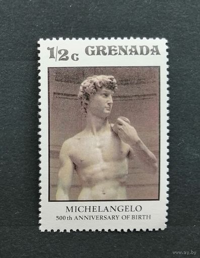 Гренада 1975 Скульптуры. David. 500 лет со дня рождения Микеланджело