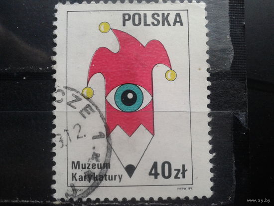 Польша, 1989, Музей карикатуры в Варшаве, эмблема