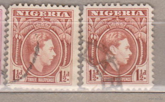 Британские колонии Король Георг VI Известные личности Нигерия 1938 год лот 15 разные оттенки Цена за марку на Ваш выбор