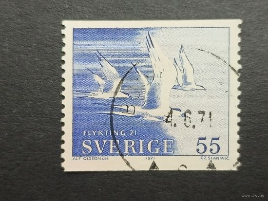 Швеция 1971. Птицы