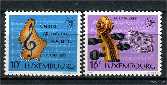 Люксембург - 1985 - Европа (C.E.P.T.). Европейский год музыки  - [Mi. 1125-1126] - полная серия - 2 марки. MNH.  (Лот 187AD)
