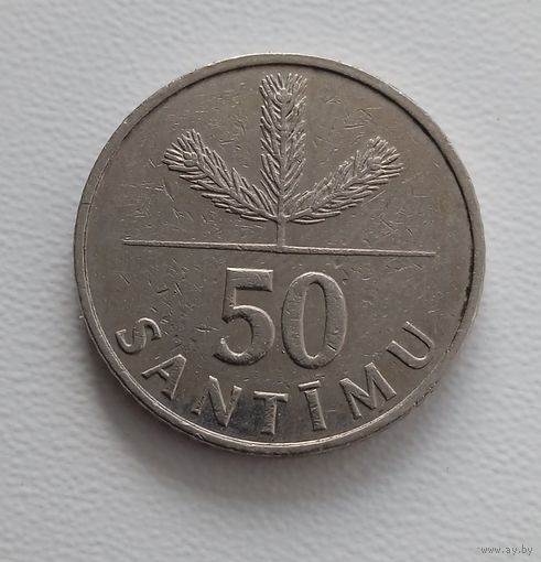 Латвия 50 сантимо 1992