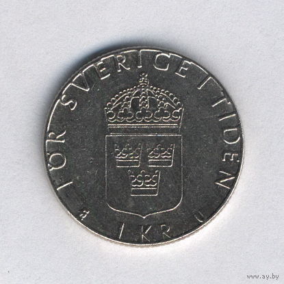 Швеция, 1 крона 1983 г.