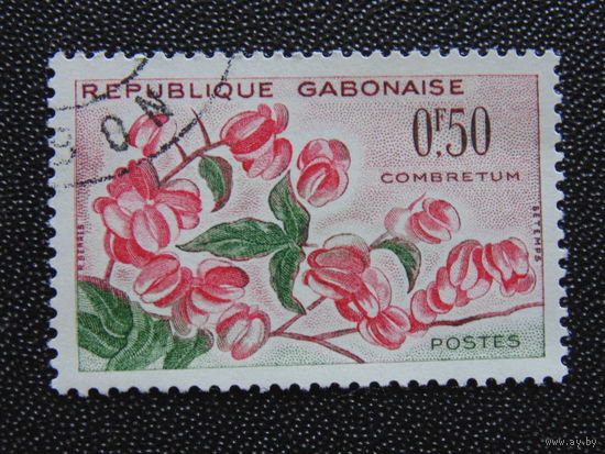Габон 1961 г. Цветы.
