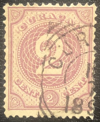 Кюрасао. Нидерландские Антильские острова. 1889 год. Mi:NL-CW 20. Гашеная.