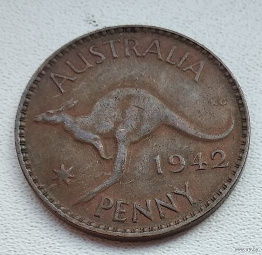 Австралия 1 пенни, 1942 Точка после "PENNY" 2-16-9