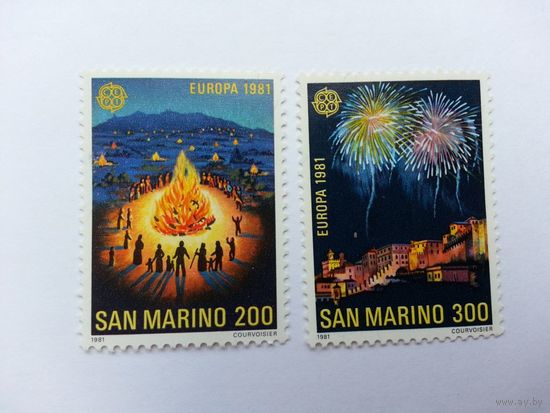 Сан - Марино 1981 г. Серия ** Европа СЕПТ Праздник