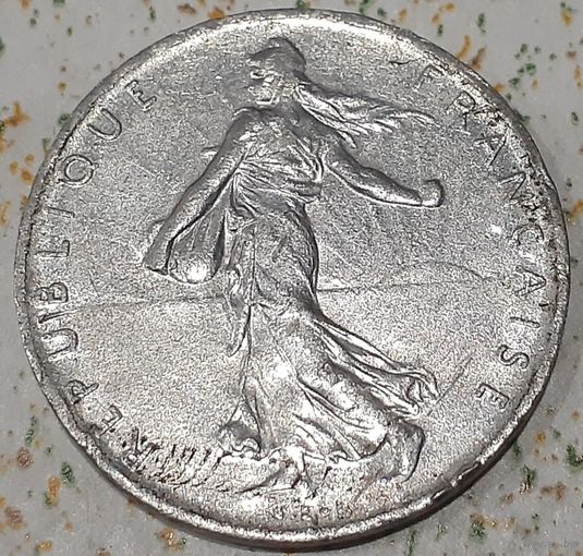 Франция 1 франк, 1975 (8-6-12)
