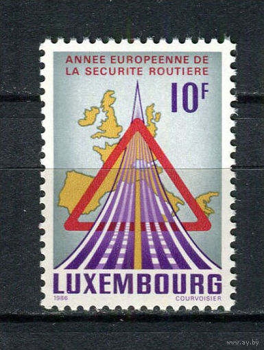 Люксембург - 1986 - Безопасность дорожного движения в Европе - [Mi. 1162] - полная серия - 1 марка. MNH.  (Лот 143BY)