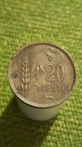 Литва 20 центов 1925 г