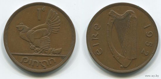 Ирландия. 1 пенни (1952, XF)