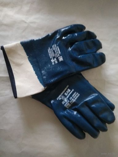 (Лот - 5 пар) Перчатки нитриловые прорезиненные