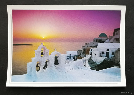 Греция. Виды городов. Чистая открытка #0035-V2P18