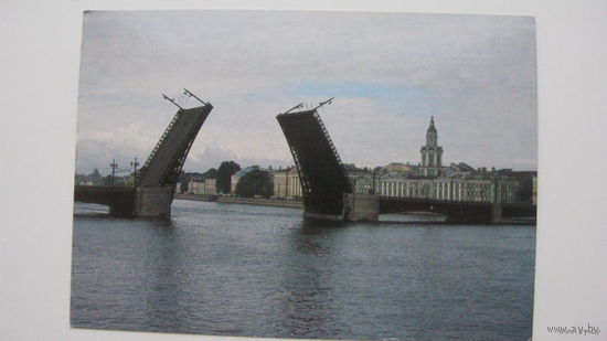 Мост Дворцовый г.Ленинград 1985г