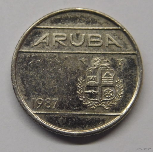 Аруба 10 центов 1987 г