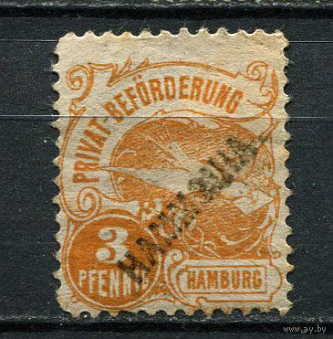 Германия - Гамбург (Hammonia II) - Местные марки - 1889 - Надпечатка Hammonia на 3Pf - [Mi.22] - 1 марка. MH.  (Лот 97EN)-T5P2
