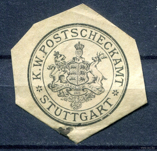 Германия, Рейх- 1900-е - почтовое чековое бюро, Штуттгарт - 1 виньетка-облатка - MH. Без МЦ!