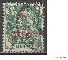 Французское Марокко. Аллегория. Надпечатка на Франции. 1911г. Mi#28.