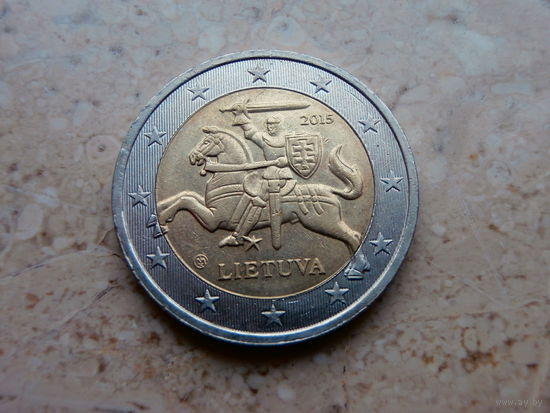 2 евро 2015 Литва.
