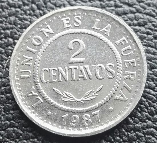 2 центаво 1987 Боливия