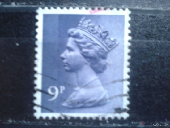 Англия 1976 Королева Елизавета 2  9 пенсов
