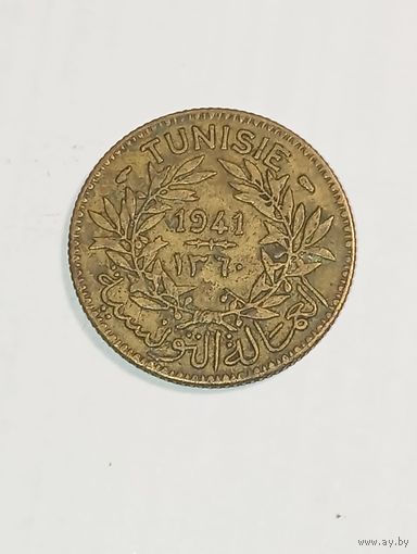 Тунис 1 франк 1941 года .