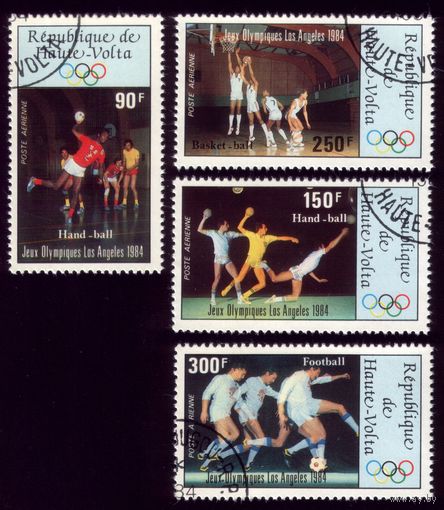 4 марки 1984 год Верхняя Вольта Олимпиада 929,931-933