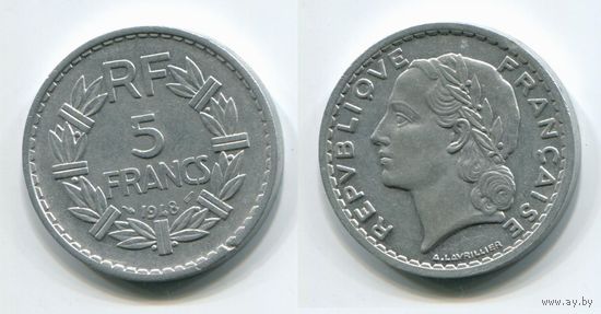 Франция. 5 франков (1948, XF)