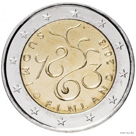 Финляндия 2 евро 2013 150 лет Парламенту