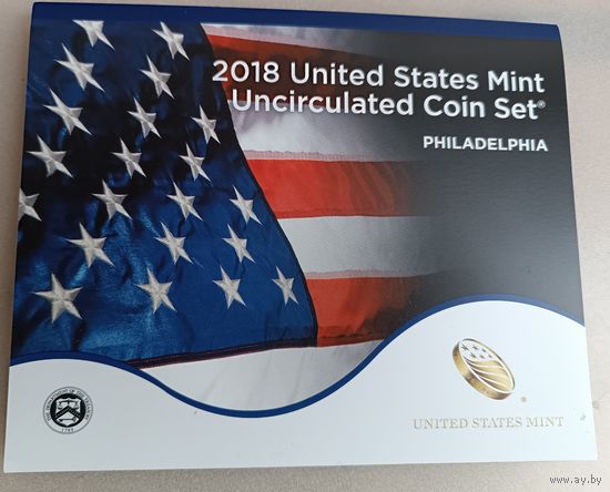 США. Годовой набор монет 2018г.Филадельфия.
