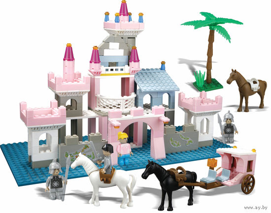 Конструктор пластиковый Замок принцессы Best Lock 330 элементов для девочек
