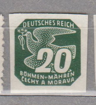 Германия Рейх  Протекторат Богемия и Моравия    Знаки оплаты за газеты 1943 год