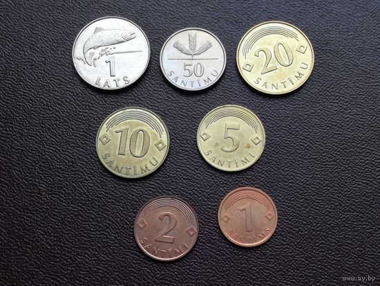 1.лат 1992-2009  50.20.10.5.2.1 сантим Латвия