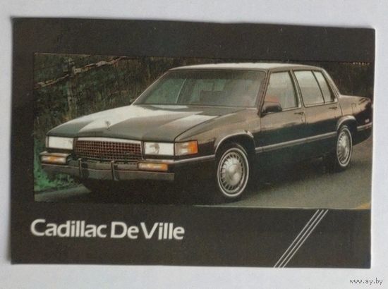 Календарик. Автомобиль Cadillac De Ville. 1992.