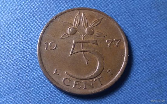5 центов 1977. Нидерланды.
