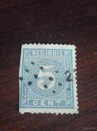 Нидерландская Индия 1887 года. Точечное гашение